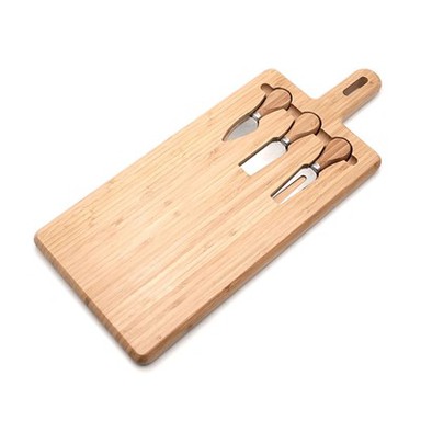 Bambusova deska za rezanje z ročajem